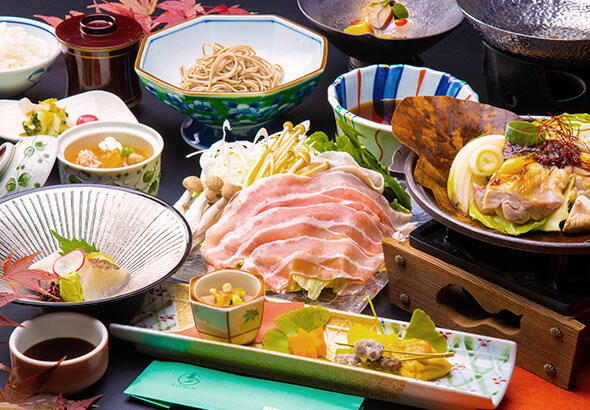 名物豚しゃぶとお手軽会席プラン